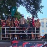 Flamengo’s Copa Libertadores break during the celebration