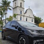 The BYD Dolphin GS covers a distance of 400 km on a single charge on the trip to the south coast of SP