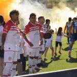 The unusual penalty imposed by the AFC against Veron and the Estudiantes players across the corridor leading to the midfield.