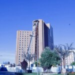 Beginning the demolition of the October 12 Hospital Tower by removing bricks from 18 floors with the largest demolition machine