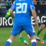 Strong kick from Amrabat, who also retired due to injury