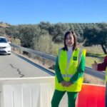 They are urgently repairing the La Puebla de los Infantes Highway, which was cut off by recent rains