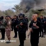 Palestinian armed groups facing Hamas in Gaza and supported by Israel and the United States.