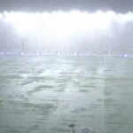 The match between Vasco and Internacional was suspended after flooding from Storm São Januario