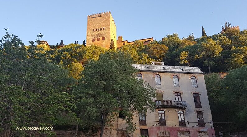 Below the Alhambra Palace in Granada