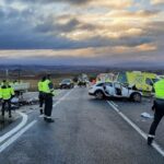 A man died when his car collided head-on with a truck in a multiple accident in Foncia (La Rioja)
