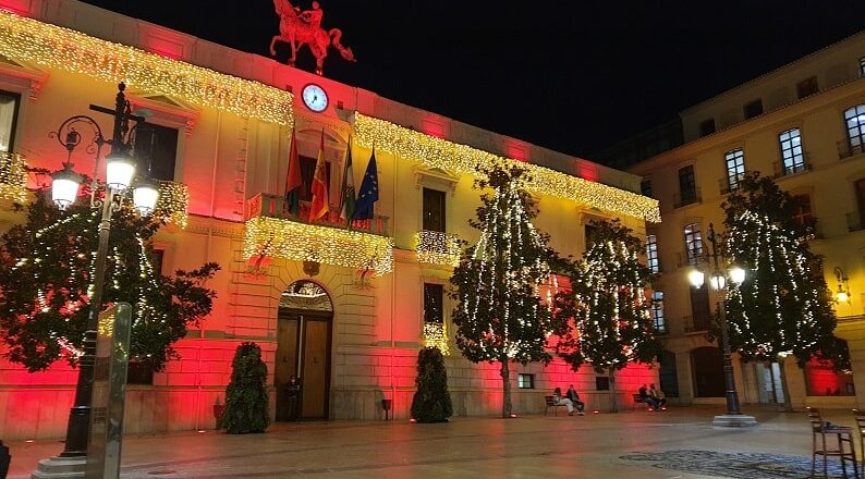 New Year celebrations in Granada, Spain