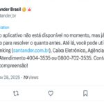 Santander experiences instability on Pix on the 13th payday