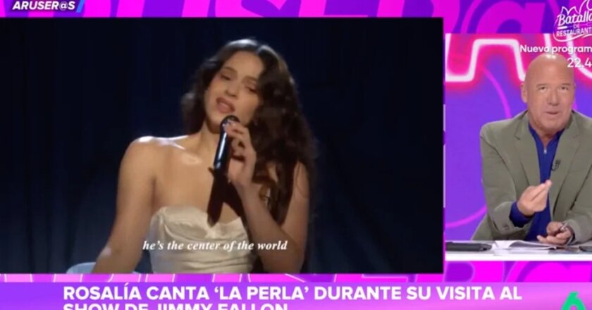 Aruseros: Alfonso Aruses, confirming to Rosalía after what was seen on the Jimmy Fallon show: “I told you: ‘It won’t even last a month’”