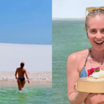 Angelica goes topless in Lençóis Maranhenses and celebrates her 52nd birthday