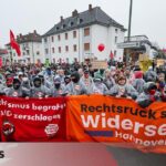 Anti-fascist demonstrators postpone the youth conference of the far-right Alternative for Germany party