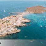 The beauty of the smallest inhabited island in Spain, in a marine nature reserve and an old walled city