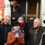 Thunberg, Varoufakis and Albanese take part in the Italian strike against rearmament, cuts and genocide in Gaza