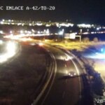 The damaged truck causes 1 km delays on the A-42 at the Toledo exit