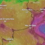 A wall of storms arrives as the wind gusts