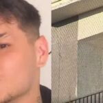 A young man died after falling from a building while installing a protective screen