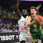 He scored three three-pointers in the final ten seconds and Lithuania celebrated in London