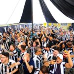 Botafogo fans hold an event to celebrate the anniversary of the Libertadores’ title