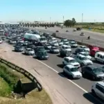 Heavy vehicle traffic heading to the Atlantic coast for the long weekend