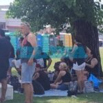 The “tribes” are already conquering the area around the stadium to see Indio Solari’s band