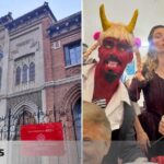 A religious school in Madrid that bans Halloween from its students rented out the building that night for a celebrity party