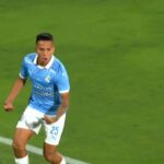 Goal from Martín Távara to make it 1-0 in Alianza Lima against Sporting Cristal in the semi-final second leg of the 2025 Liga 1 play-offs