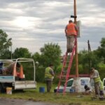 New speed radars have been installed on this regional road in the center of the country