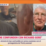 “They started taking pictures of me, and the press put the microphone down.”