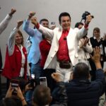 Zelaya’s ruling party was defeated and two conservative candidates sought the podium