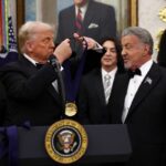 Trump recognizes the contribution of Sylvester Stallone, Gloria Gaynor and the group Kiss to American culture