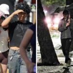 Until when will the rain continue and when will the intense heat reach AMBA according to the SMN weekly forecast?