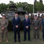 This is how the first four Stryker armored vehicles arrived from the United States to Argentina