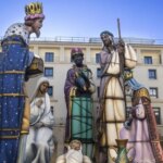 Saint Joseph is 17 meters tall, and the baby Jesus is more than three metres