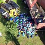 With a shootout, they stopped the march of a convoy of 19 vehicles transporting 88 tons of drugs