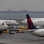 Delta Air Lines temporarily stopped its fleet at an airport due to severe weather and heavy snowfall in the United States