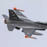 F-16s flew over Buenos Aires before the presentation ceremony in Cordoba