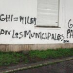 Graffiti appeared against a mayor close to Kiselov and referred to Martin Sabatella