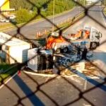 Panamericana: A truck loaded with oil overturned, affecting blood circulation in both hands